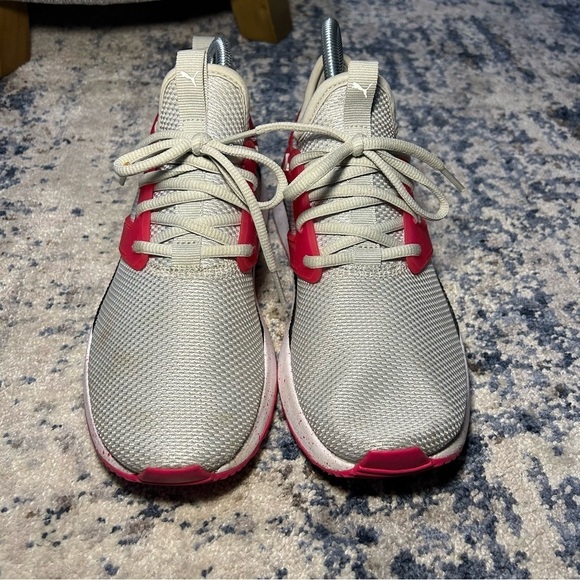 Puma Bright Rose & Gray Pacer Next Excel Running Lace-Up Sneakers Size 8 - Picture 5 of 12